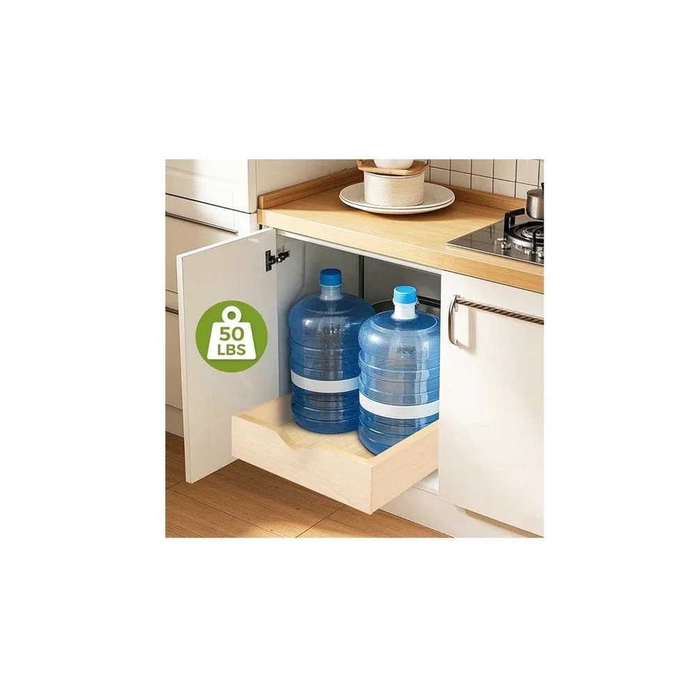 Mobirex Wood Pull Out Cabinet Drawer Organizer 33